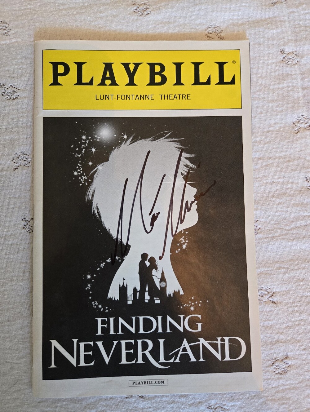 Finding Neverland Broadway Signed Matthew Morrison Playbill